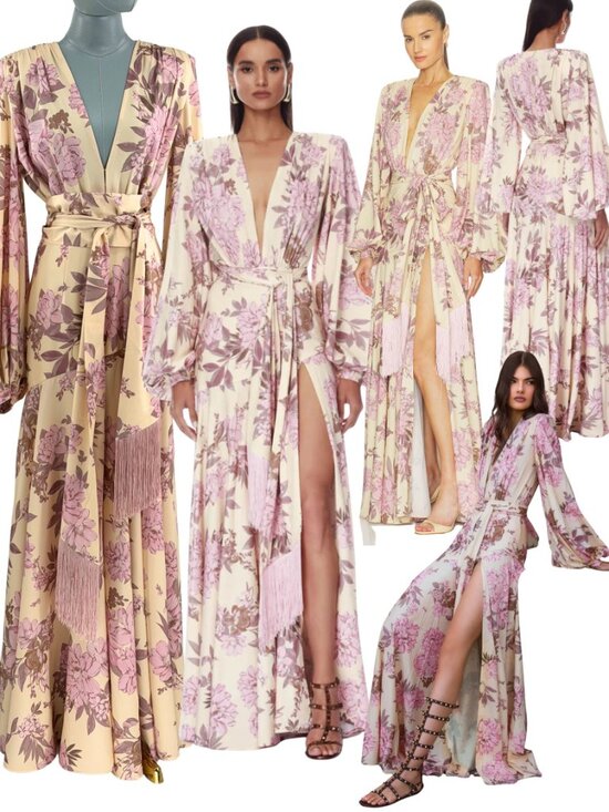 Bronx and Banco Dresses & Skirts - 🆕 BRONX & BANCO 🧿 NWOT Magnolia Carmen Belted Fringe Gown, Blush - Sz XS US 2